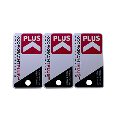 Impresión de tarjetas de llaveros de PVC 3Up