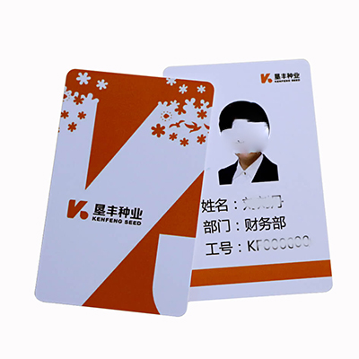 Tarjeta de empleado de identificación RFID de plástico