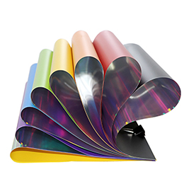 Tarjetas de visita de plástico con láser arcoíris
