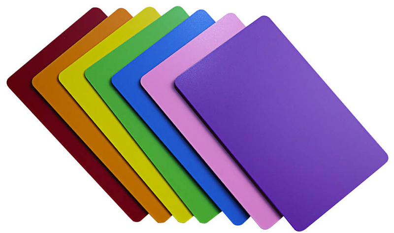 Fabricante de tarjetas de colores de PVC