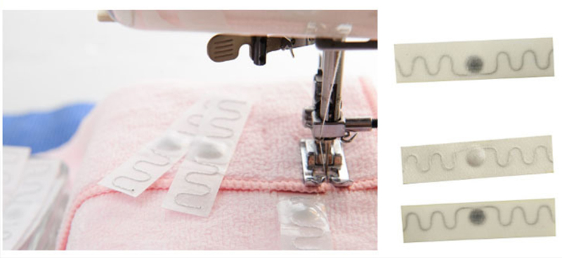 Precio de etiqueta de lavandería RFID textil de China