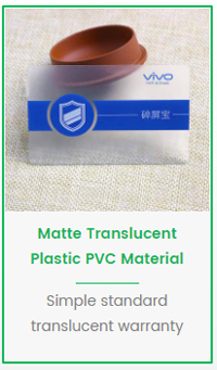 Impresión de tarjetas de visita de plástico transparente