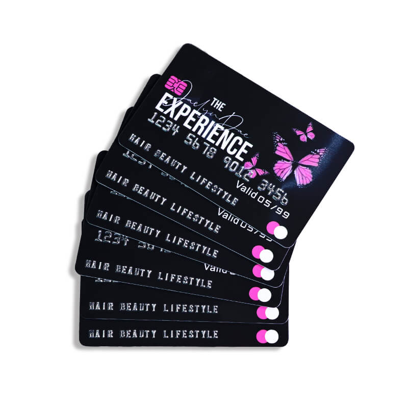 Fábrica de tarjetas de membresía de plástico numeradas