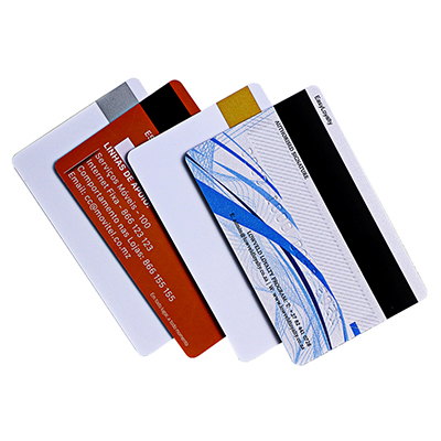 Tarjetas magnéticas en blanco de plástico de color de banda magnética personalizadas