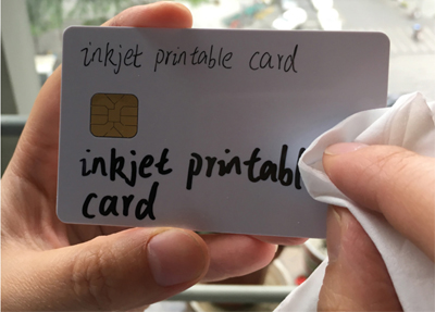 Tarjeta IC de reescritura imprimible de inyección de tinta tamaño de tarjeta de crédito CR80
