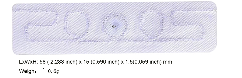 Etiquetas de lavandería UHF RFID de tela tejida