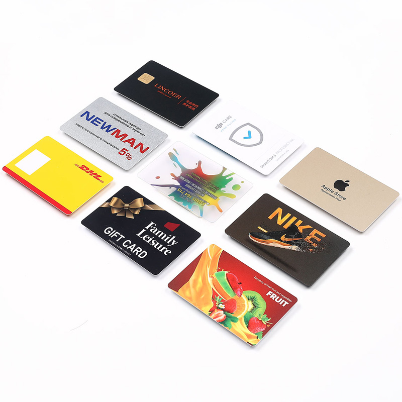 Impresión de tarjetas de identificación transparentes de plástico
