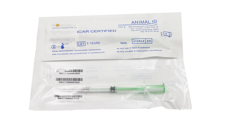 Etiquetas RFID para identificación de animales Transpondedor compatible con ISO