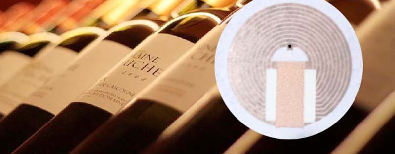 Etiqueta frágil RFID para la gestión del vino