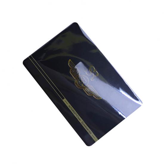 Plastic Membership Cards With Gold Foil