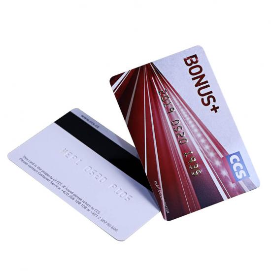 Printable PVC Magnetic Membership VIP Card With Embossed