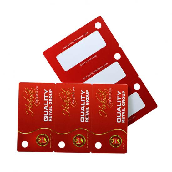 PVC 3 Up Key Tag PVC Membership Cards