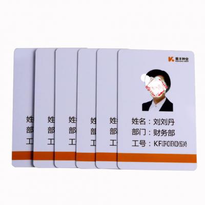 Tarjeta de identificación de empleado RFID T5577 de plástico de impresión completa