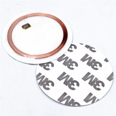 25MM 125Khz T5577 RFID PVC Etiqueta adhesiva para monedas