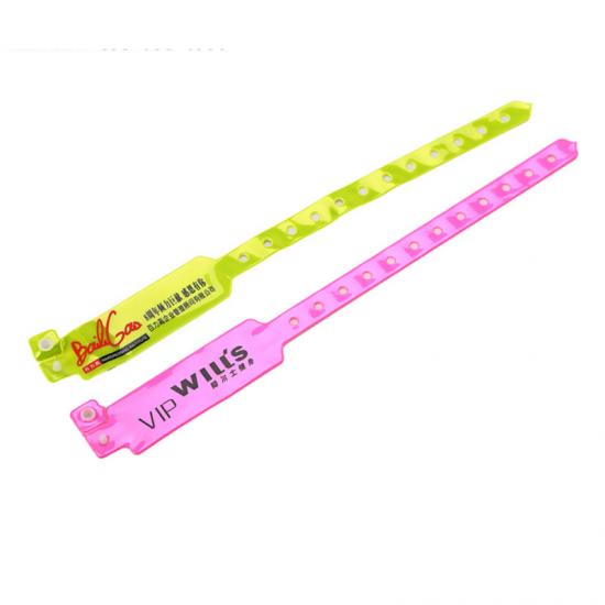 13.56Mhz Waterproof Custom Printable RFID Disposable PVC Event Wristbands