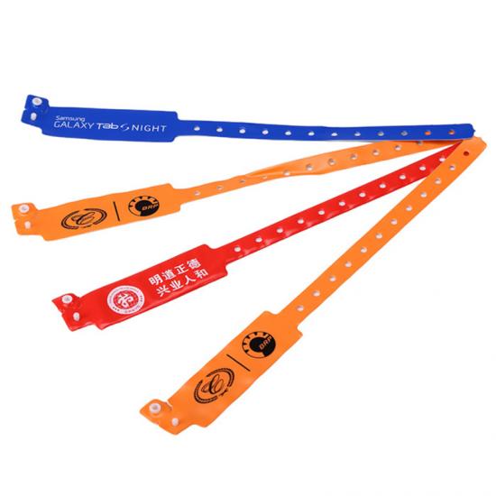 13.56Mhz Waterproof Custom Printable RFID Disposable PVC Event Wristbands