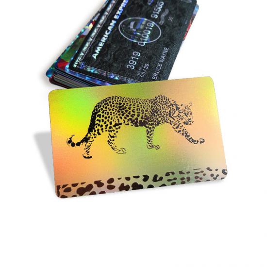 Rainbow Laser Hologram RFID FM1108 Plastic Membership Card For Hotel
