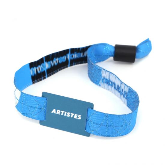 China RFID Woven Event Wristbands For Events