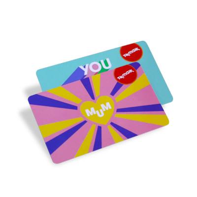 tarjetas de fidelidad de plástico brillante impresas personalizadas con código de barras