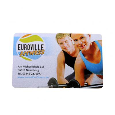 tarjetas de membresía de gimnasio de plástico de impresión completa