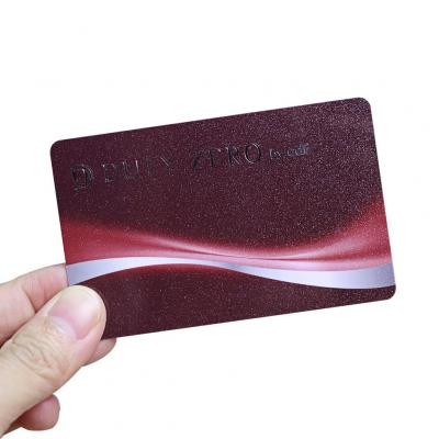  CR80 plastico RFID tarjeta ic brillante Con plata