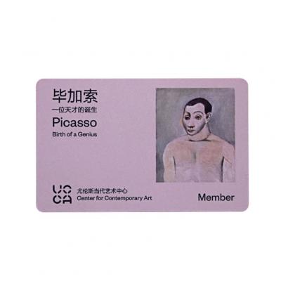 plastico RFID tarjetas de visita de membresía museo