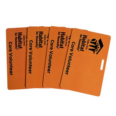  CR80 tarjetas de identificación de plástico de pvc Perforación