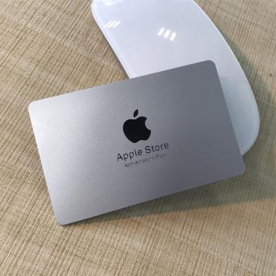 tarjetas de lámina de oro de plástico dorado metálico tienda Apple