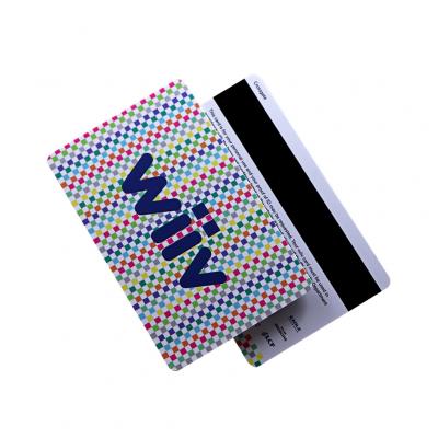 Tarjetas de membresía de plástico PVC Black Hico con banda magnética