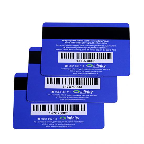 Plastic PVC Magnetic Stripe Cards With Barcode