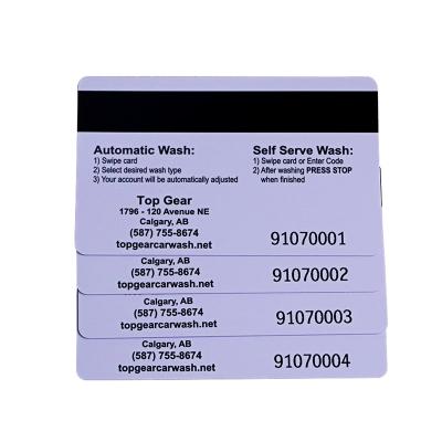 impreso RFID tarjetas regalo Con impresión de números