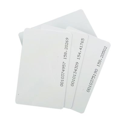 blanco en blanco 125khz RFID Proximidad de identificación Acceso tarjeta