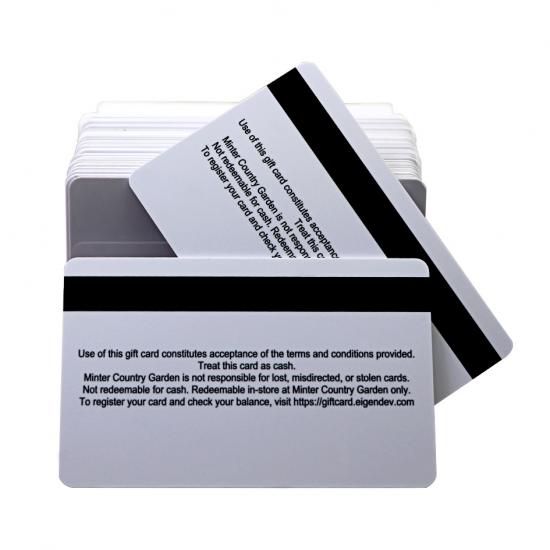 Metallic Silver Magnetic Stripe Cards Printing