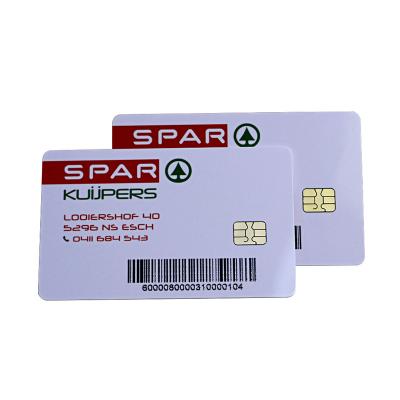 ISO 7816 FM4442 2K Contact IC Card with Barcode | SLE4442 Compatible
