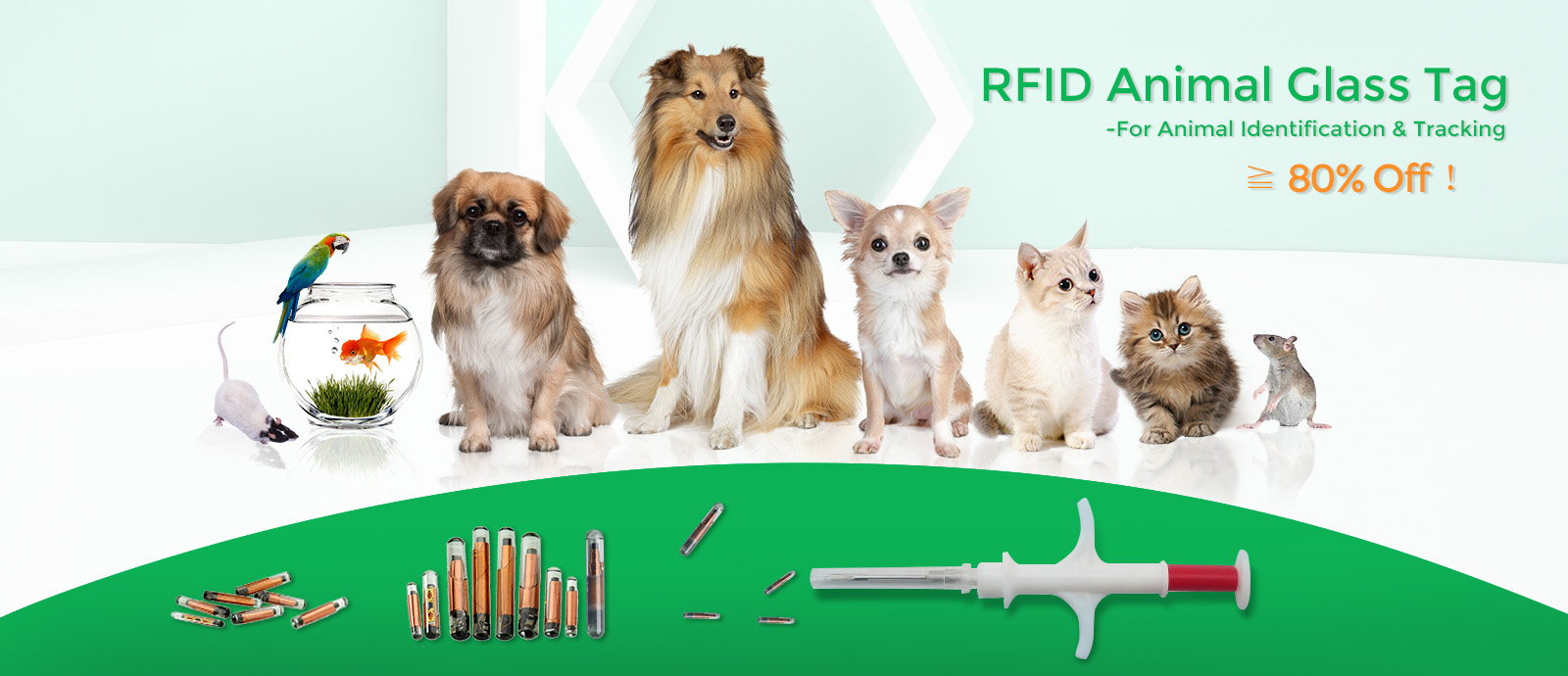 RFID Animal Glass Tags